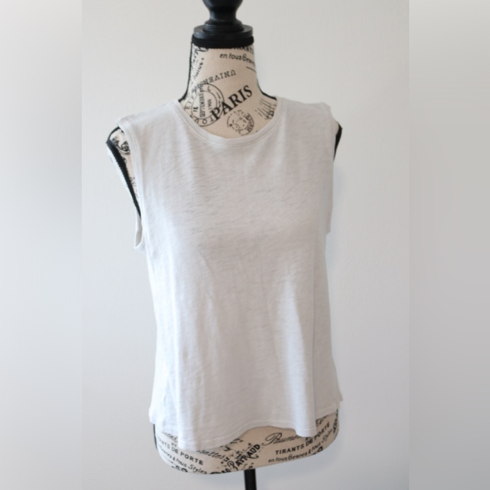 NWT Hello Nite Asa Shell Tank Light Gray Sz Small Sea Salt